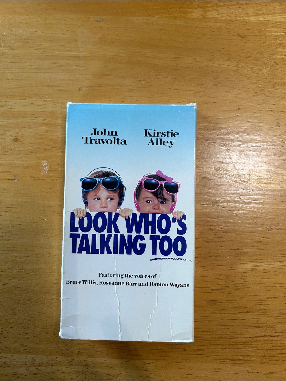 Look Who's Talking Too VHS Movie Tape - White & Blue Cover